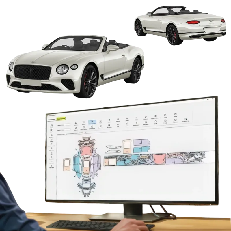 folii ppf - pre-cut ppf film kit for bentley