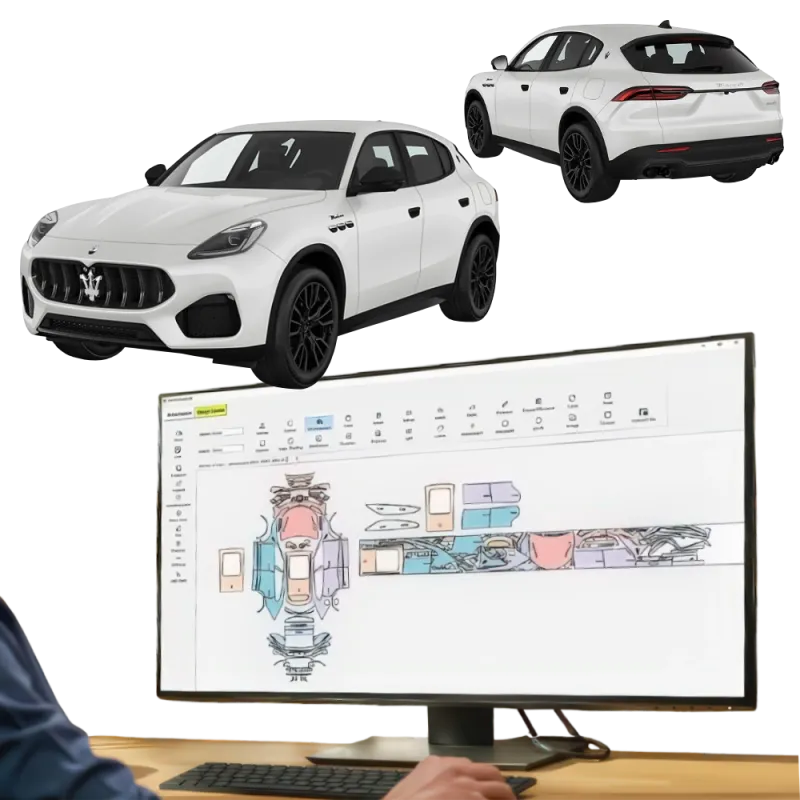 folii ppf - pre-cut ppf film kit for maserati