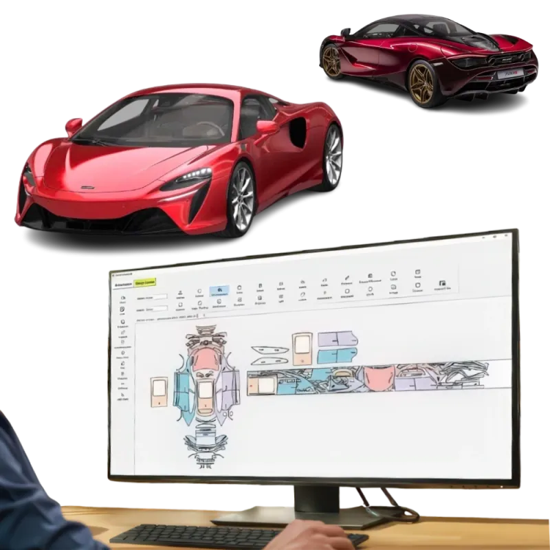 folii ppf - pre-cut ppf film kit for mclaren