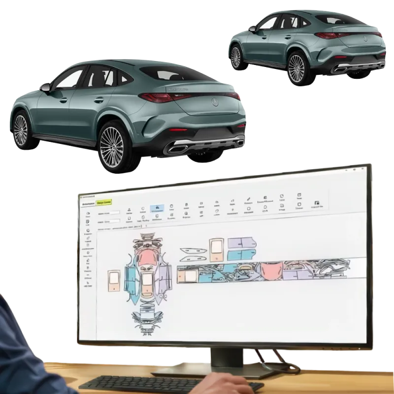 folii ppf - pre-cut ppf film kit for mercedes-benz