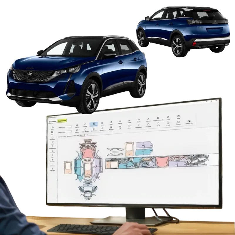 folii ppf - pre-cut ppf film kit for peugeot