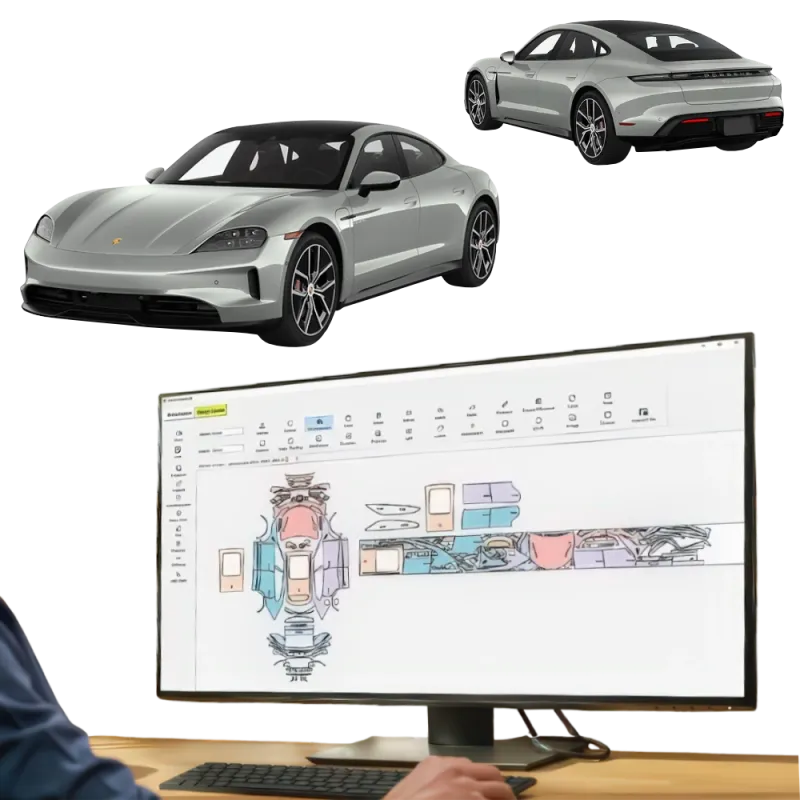 folii ppf - pre-cut ppf film kit for porsche