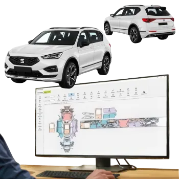 Pre-cut PPF Film kit for Seat