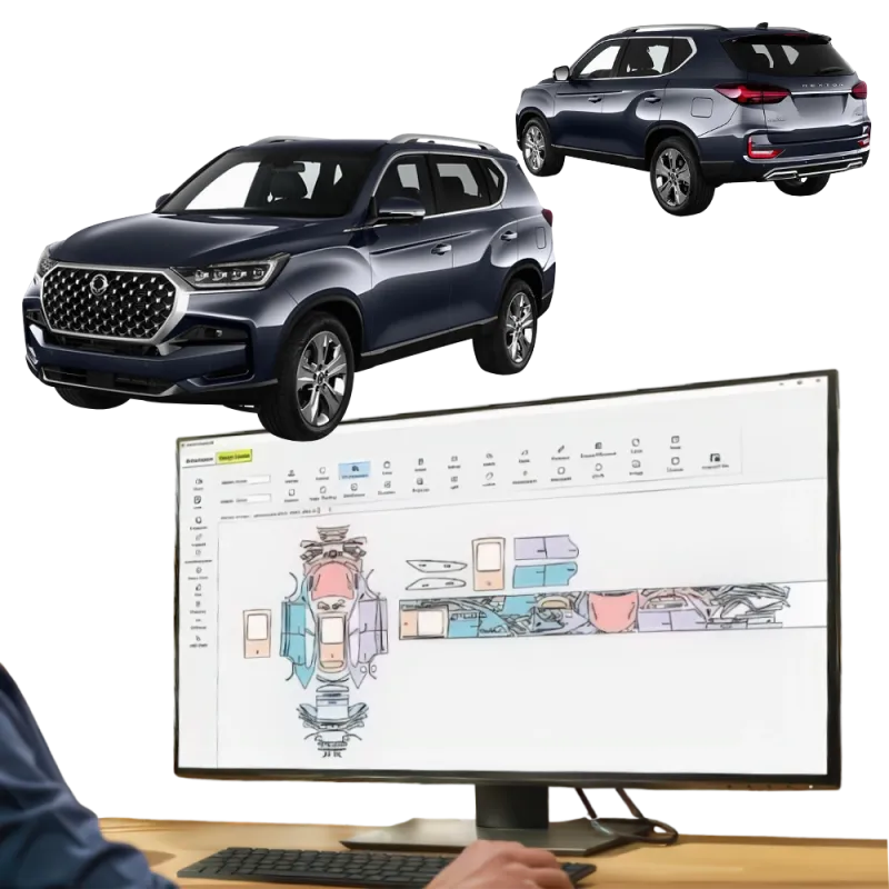 folii ppf - pre-cut ppf film kit for ssangyong